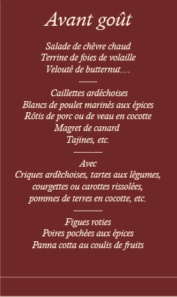 La carte des vins